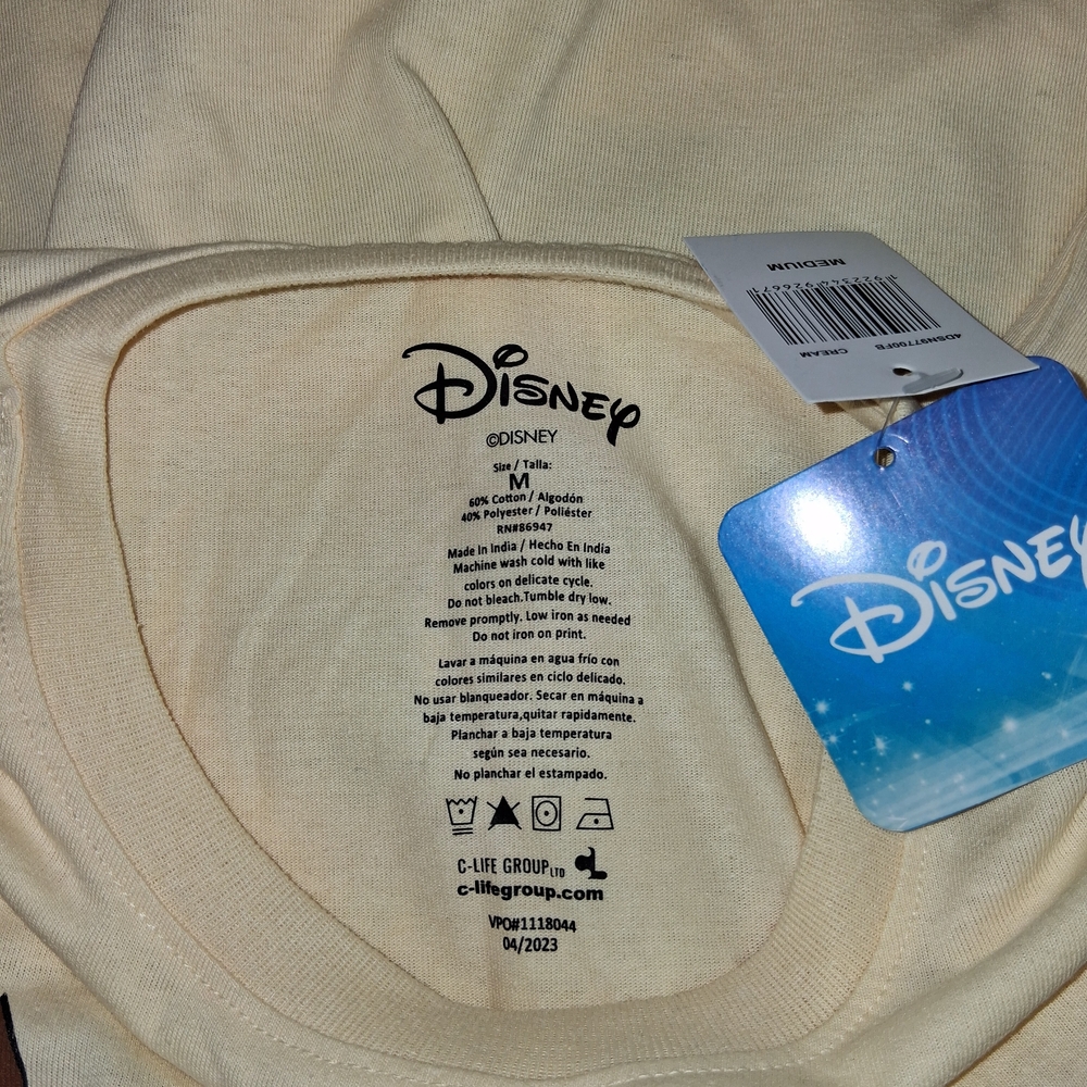 Disney Cream T-Shirt with Halloween Cartoon Panels - Picture 9 of 9